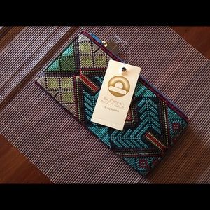 Buddha Boutique Embroidered Clutch! NWT!